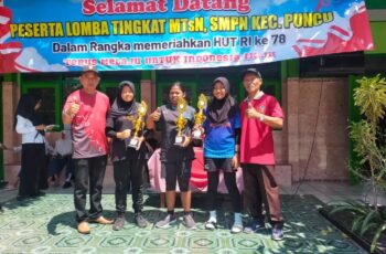 Juara 2 Bulutangkis Putri Tingkat MTS SMPN Kec. Puncu 2023