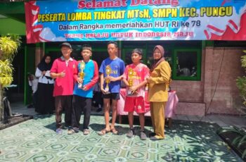 Juara 2 Bulutangkis Putra Tingkat MTS SMPN Kec. Puncu 2023